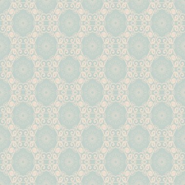 Arka planda kusursuz çiçekli ve geometrik süsler var. Tasarımın için şablon. Duvar kağıdı deseni. Vektör illüstrasyonu