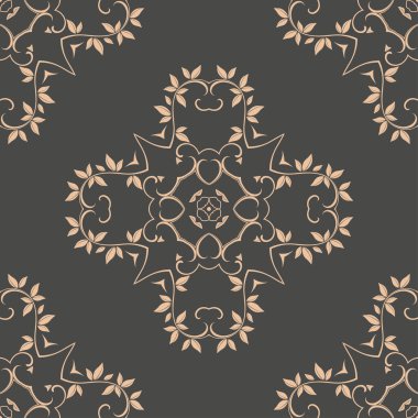 Süslü, kusursuz bir arka plan. Duvar kağıdı deseni