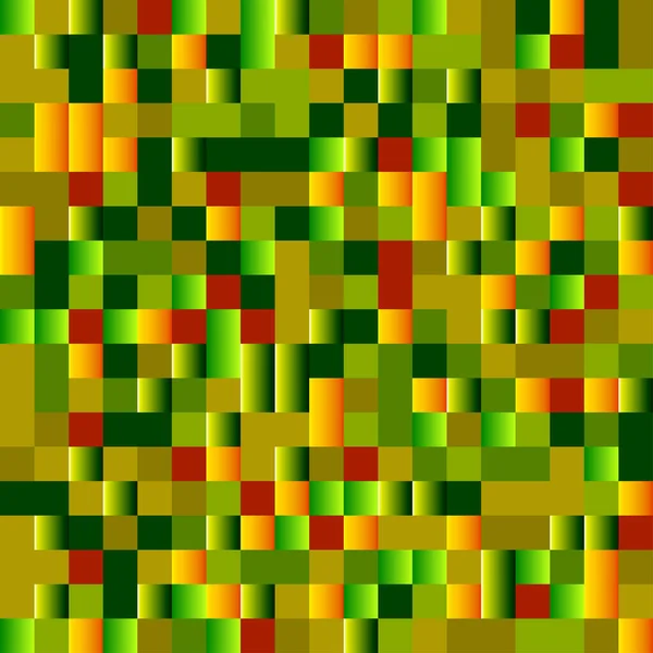 Hintergrund Der Farbigen Quadrate Abstrakter Hintergrund Geometrischer Formen Geometrisches Mosaik — Stockvektor