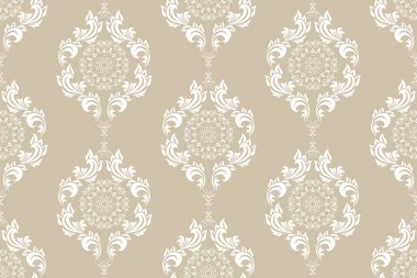 Arka planda kusursuz bir süs. Duvar kağıdı deseni