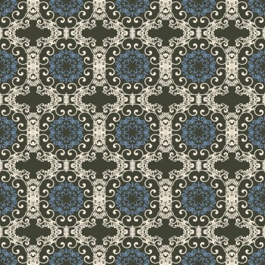 Arka planda kusursuz bir süs. Duvar kağıdı deseni