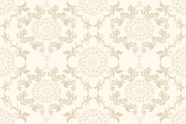 Ornamento Floral Sem Costura Fundo Modelo Para Seu Design Papel —  Vetores de Stock