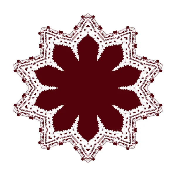Червоний Орнамент Фоні Векторні Ілюстрації — стоковий вектор