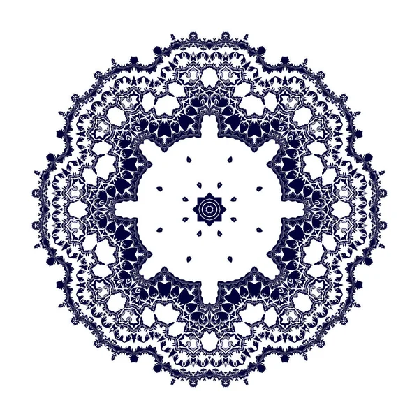 Blauw Ornament Achtergrond Vectorillustratie — Stockvector