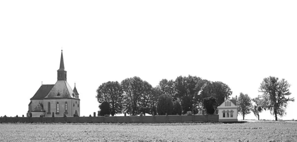 Bohemya Nın Merkezindeki Prokop Kilisesi Mezarlığı — Stok fotoğraf