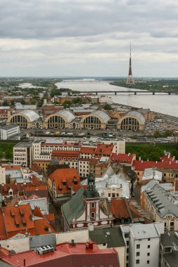 Riga, Letonya, 2009, Mayıs, Eski kasaba ve Merkez Pazarı