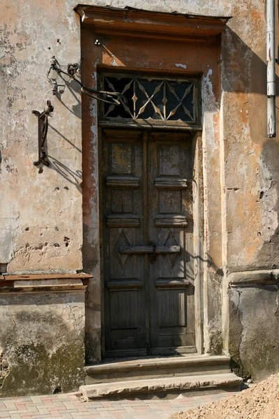 Portes Bois Rustique Très Anciennes — Photo