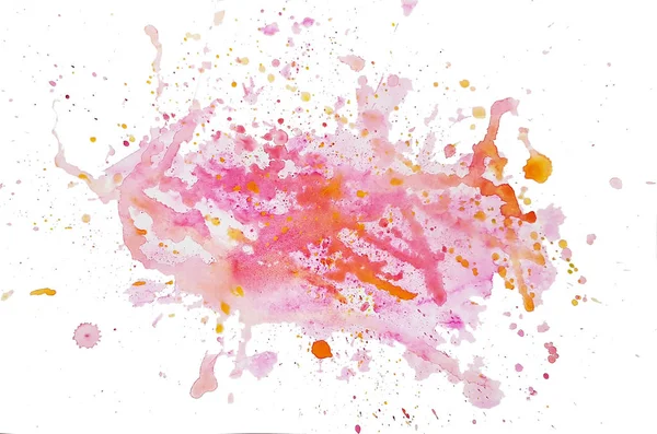 Watercolor Splashes Can Used Spring Joyful Background — Stock Photo, Image