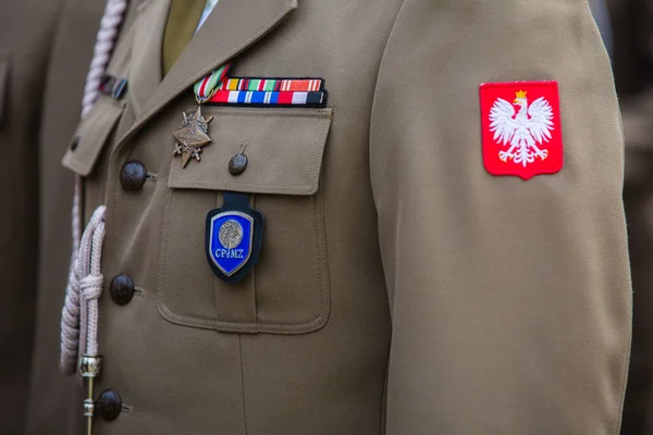 2019 Кельце Польша Польская Армия Параде Польская Армия Ряд Польским — стоковое фото