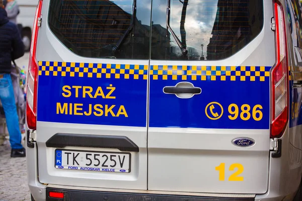 2019 Kielce Polonya Belediye Polisi Kielce Polonya Straz Miejska Extra — Stok fotoğraf