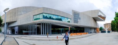 22 Mayıs 2018. Roma, İtalya. MAXXI, Roma 'nın Flaminio semtinde bulunan ulusal çağdaş sanat ve mimari müzesi.