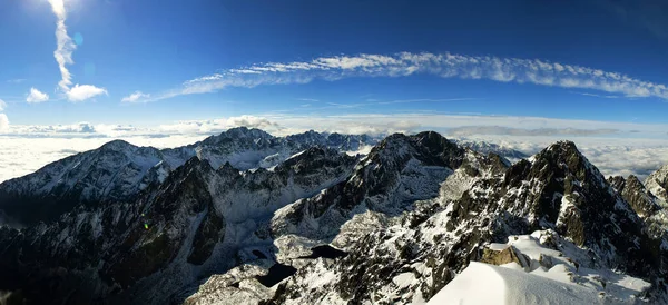 Tatra Montagne Vista Lomnicky Stit — Foto Stock