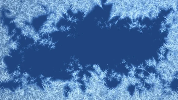 Frosted Frame Borders Center Frosted Patterns Glass Rendering — Stock Photo, Image