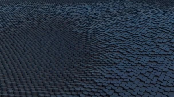 Hexagons Abstrakta Animation Rendering — Stockvideo