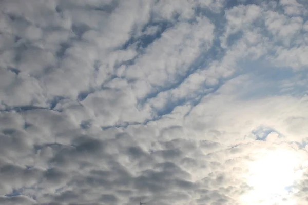 Пухнасті Хмари Крупним Планом Фон — стокове фото
