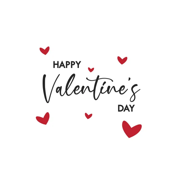Happy Valentines Day typography poster banner. vector illustration