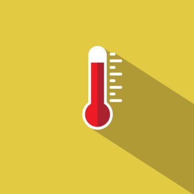Termometre simgesi sıcak sembol vektör sıcaklığı EPS10