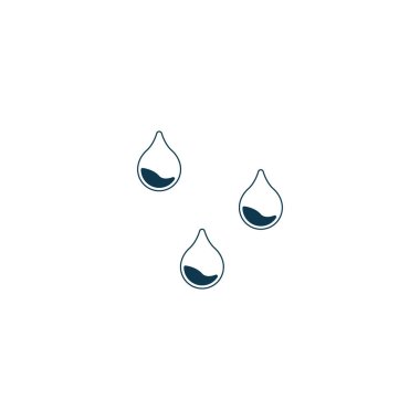 Su damlası ikonu. Beyaz arkaplan EPS10 üzerindeki vektör çizgisi sembolü