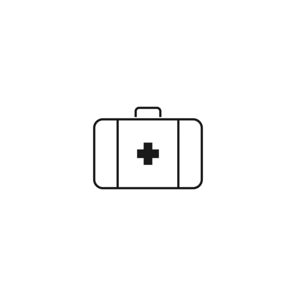 Första Hjälpen Illustration Medicinsk Väska Vit Bakgrund Eps10 — Stockfoto