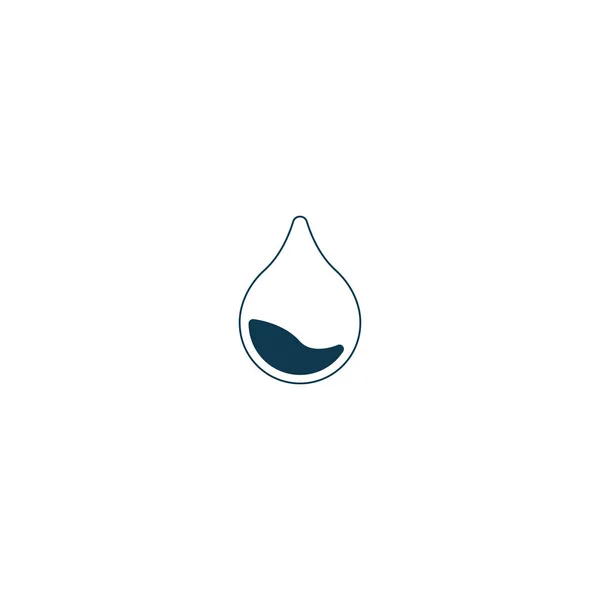 Ícone Gota Água Símbolo Linha Vetorial Fundo Branco Eps10 — Fotografia de Stock