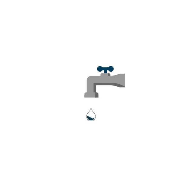 Ícone Vetor Torneira Água Fundo Branco Símbolo Vetorial Eps10 — Fotografia de Stock