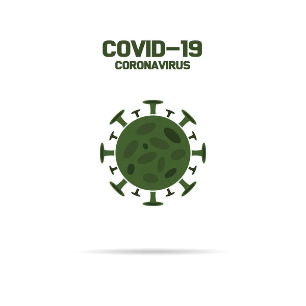Coronavirus Vektör Simgesi. Infographic Element. Virüs Hücre Simgesi. Corona Virüsü Simgeyi İmzala. COVID-19 NCOV-2019 Corona Virüsü kısaltması. Bakteri şeması. Vektör Illustration EPS10
