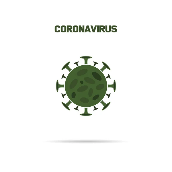 Coronavirus向量Icon 信息元素 病毒细胞图标 电晕病毒标志图标 Covid Ncov 2019科罗纳病毒缩写 细菌学计划 矢量说明Eps10 — 图库照片