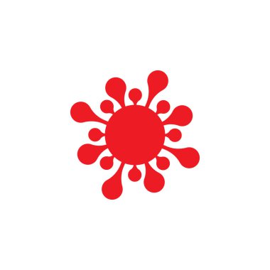 Coronavirus Vektör Simgesi. Infographic Element. Virüs Hücre Simgesi. Corona Virüsü Simgeyi İmzala. Wuhan Zatürree. COVID-19 NCOV-2019 Corona Virüsü kısaltması. Bakteri şeması. Vektör Düz Sembolü