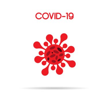 Coronavirus Vektör Simgesi. Infographic Element. Virüs Hücre Simgesi. Corona Virüsü Simgeyi İmzala. Wuhan Zatürree. COVID-19 NCOV-2019 Corona Virüsü kısaltması. Bakteri şeması. Vektör Düz Sembolü