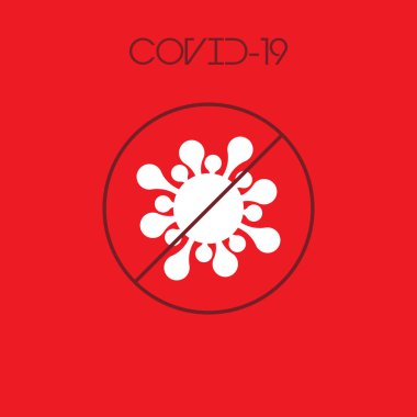 Coronavirüs Vektör Simgesi Yok. Infographic Element. Virüs Hücre Simgesi. Corona Virüsü Simgeyi İmzala. Wuhan Zatürree. COVID-19 NCOV-2019 Corona Virüsü kısaltması. Bakteri şeması. Vektör Düz Sembolü