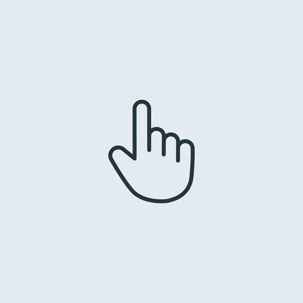 Указатель Значок Руки Контур Векторного Символа Простой Плоский Знак Eps10 — стоковый вектор