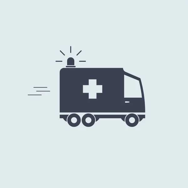 Carro Ambulância Vetor Símbolo Azul Ajuda Ajuda Medicaid Eps10 —  Vetores de Stock