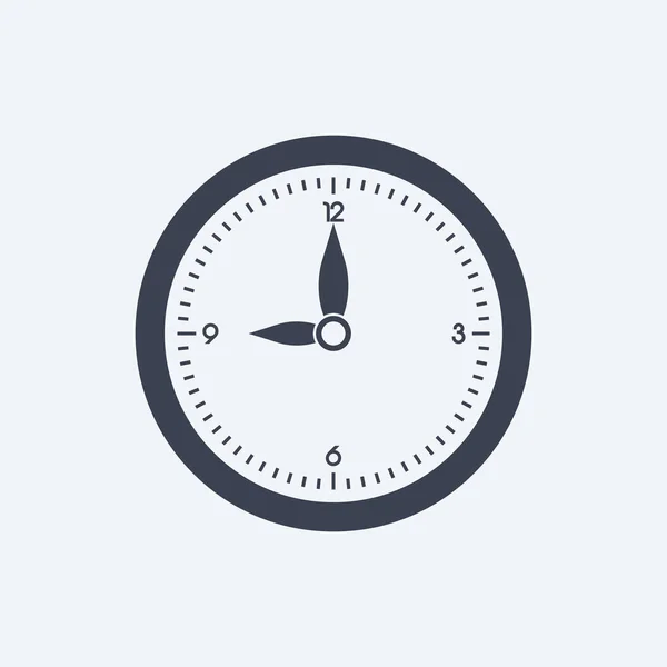 Reloj Reloj Icono Hora Vector Simple Símbolo Plano Eps10 — Vector de stock