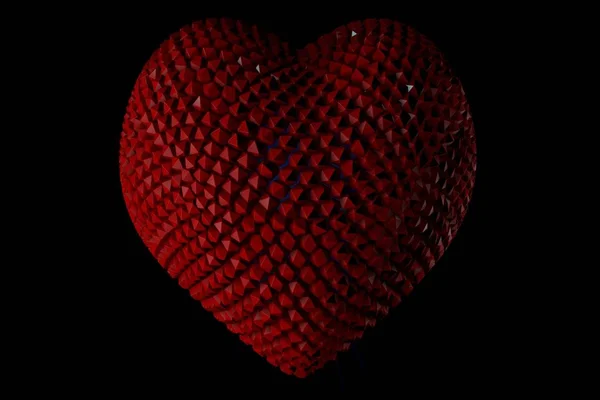 Heart Made Black Background — 스톡 사진