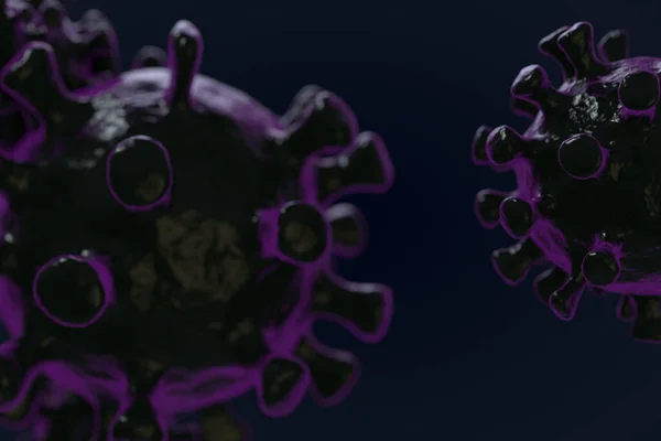 Вирусы Крупным Планом Сделанные — стоковое фото