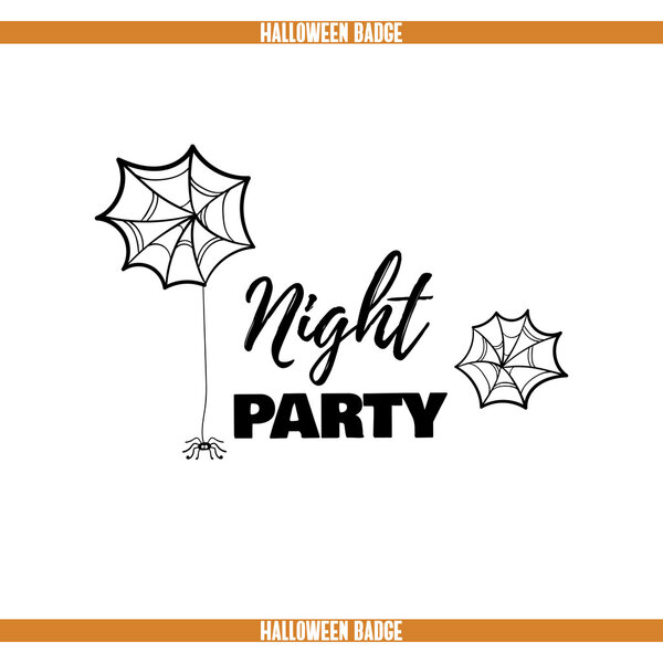 Night Party Spiders Badge