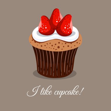 Çilekli kek severim