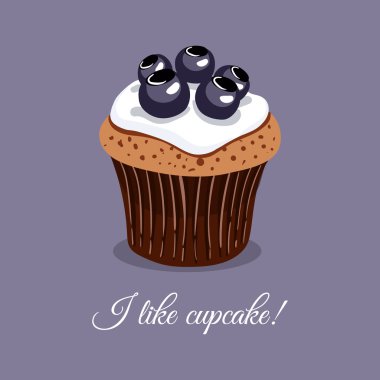 Yaban mersinli kek severim