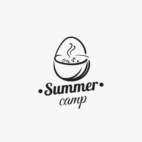 Summer camp badge — Stock vektor