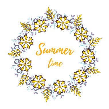 Yaz aylarında çiçek çelenk