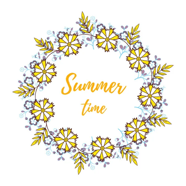 Yaz aylarında çiçek çelenk