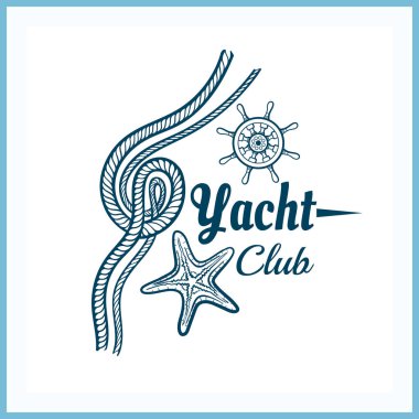 Deniz yıldızı ile yat kulübü rozeti