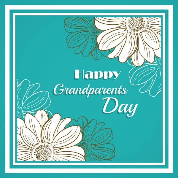 Gratulationskort för Grandparents Day — Stock vektor