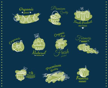 Doğal organik gıda Amblemler