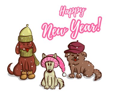 Karlı zemin üzerine komik kukla