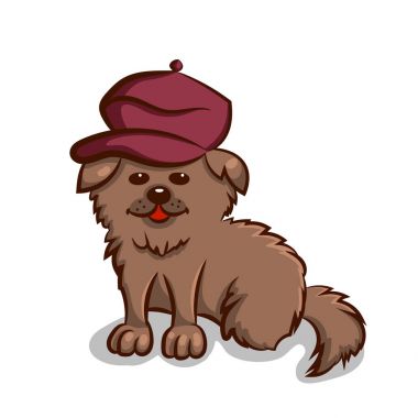 Küçük köpek bere içinde