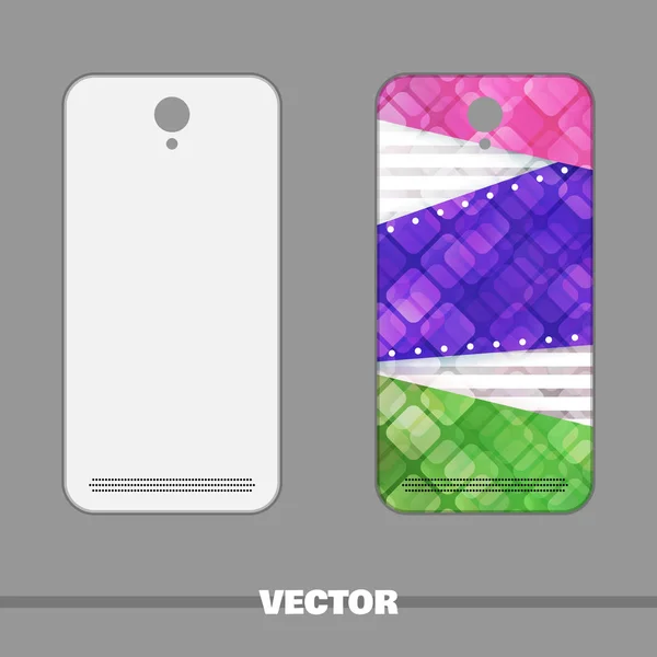 Cubierta colorida del teléfono — Vector de stock