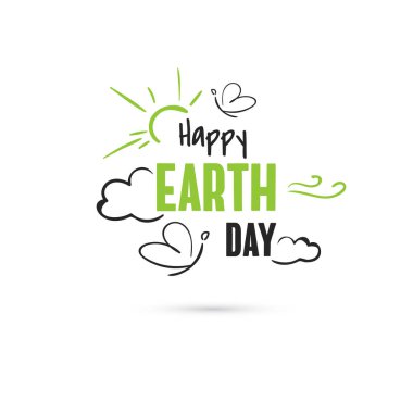 Mutlu Dünya günü kelebekler ile