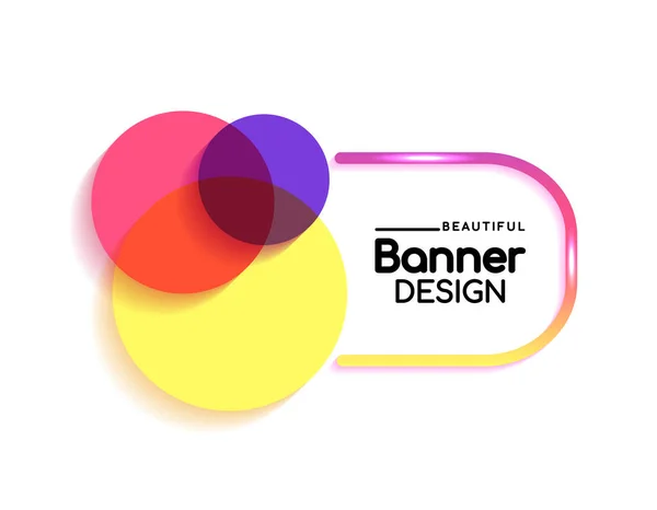 Circles Banner Design — Stock Vector