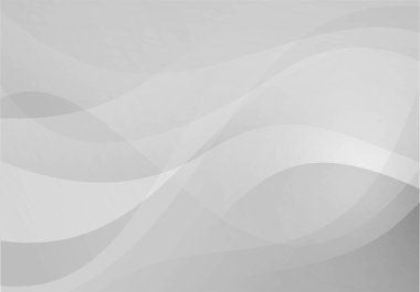 Tasarımınızın alt tabakası için gri arkaplan, masaüstü duvar kağıdı. Yumuşak dalgalı çizgiler, daireler ve parlaklık.